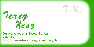 terez mesz business card